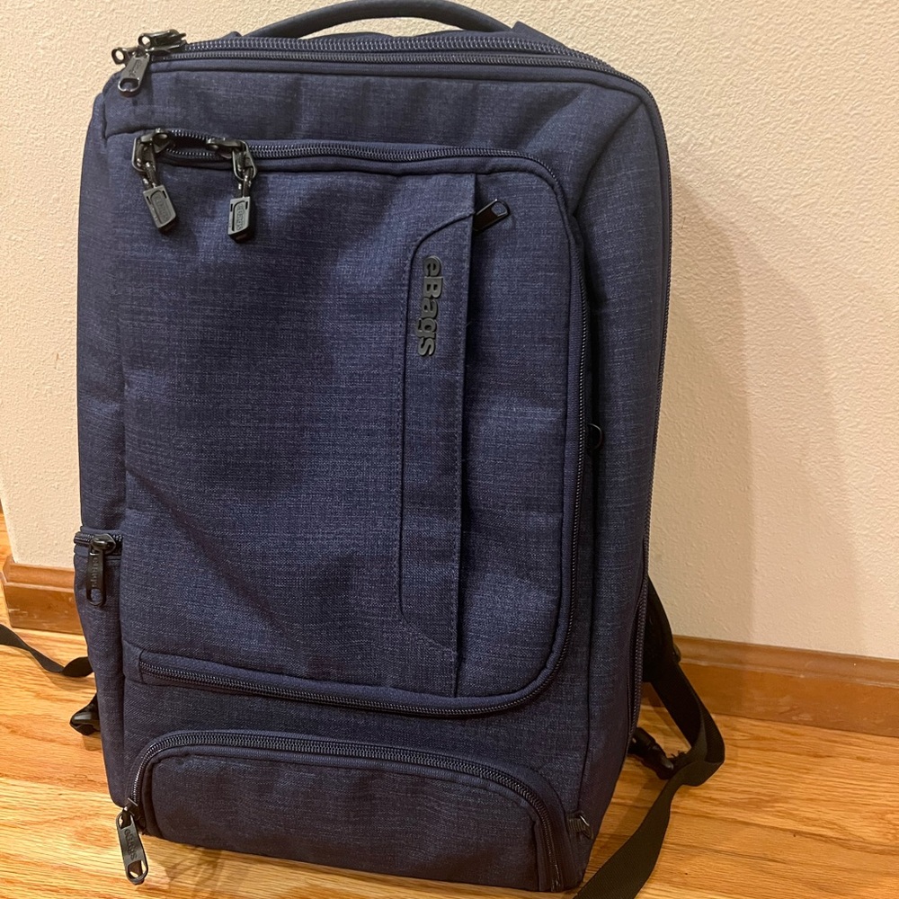 eBags Professional Slim Blue Laptop Backpack